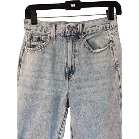 PISTOLA Cassie Super High Rise Straight Jeans in Moonlight Distressed 25 Womens - Picture 6 of 14